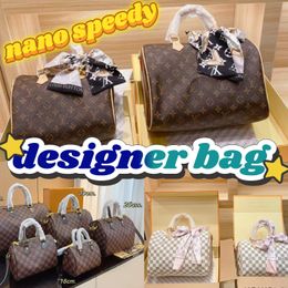 bag designer bag nano speedy handbag womens shoulder luxury bag clair solid casual simple bags purse Sac - kalmora