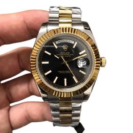 U1 Rolex Day Date 40MM Two Tone Case Automatic Stainless Steel Watch Bezel Men's Watch Sapphire Glass Case New - kalmora