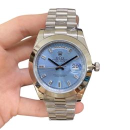 U1 Rolex Day Date 40MM Diamond Dial Automatic Stainless Steel Watch Bezel Men's Watch Sapphire Glass Case New - kalmora