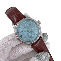 U1 Rolex Cellini Perpetual 1908 Ice Blue 39MM Sapphire Glass Upgraded Strap Automatic Stainless Steel Watch Bezel Men's Watch Case New - kalmora