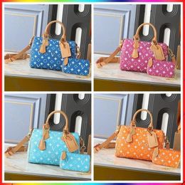 Luxury designer bag pochette crossbody shoulder bag high-quality monogram leather travel bag tote old flower classic women's large capacity handbag purse wallet - kalmora