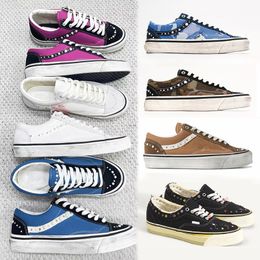 Luxury Pearlized Canvas Shoes New Sneakers For Men Women Pearl Trainers Vintage Sports Casual Shoes Lace Up Walking Shoe 1083 - kalmora