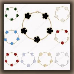 5 flower bracelet designer jewlery designer for women luxury clover bracelet sterling silver jewelry 925 diamond bracelet fashion braclet bracelet wholesale gift - kalmora