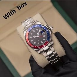 ZDR Mens Watches 40mm Automatic Mechanical Watch Full 904L Stainless Steel Blue Black Ceramic Sapphire Glass WristWatches Super luminous montre de luxe watch - kalmora