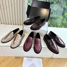 High quality Classic brown Suede Women's loafers slip on shoes Flat heel dress shoes designer loafers for women laidy holiday Leisure Driving shoes Mule slippers 35-43 - kalmora