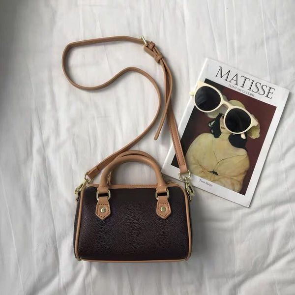 Wholesale new mini boston bags Canvas genuine leather lady messenger bag phone purse fashion satchel nano pillow shoulder bag handbag - Bags, Luggage & Accessories - kalmora