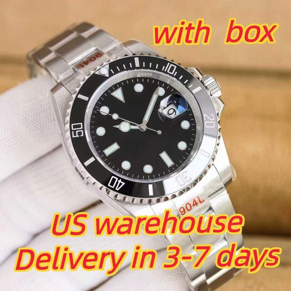 Sliding lock luxury ceramic bezel sapphire glass men's watch 2813 automatic mechanical watch 41mm fashion watches men's 904L stainless watch with box - Watches - kalmora