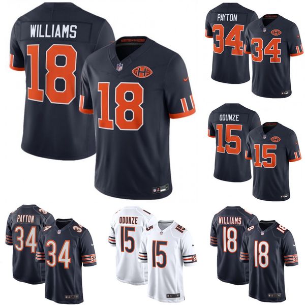 Men's Chicago Bears Caleb Williams Navy Player Game Jersey Custom Available S 6XL - Sports & Outdoors - kalmora