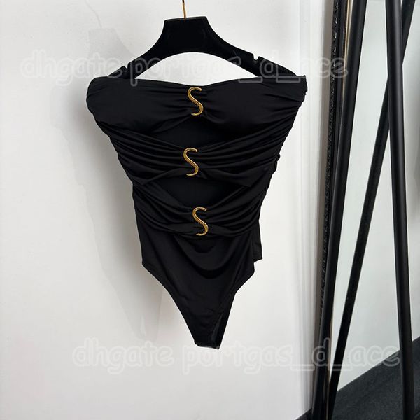 Designer Charming Hollow Bodysuit Tanks Women Black Sleeveless Leopard Sexy Night Club Party Playsuit - Apparel - kalmora
