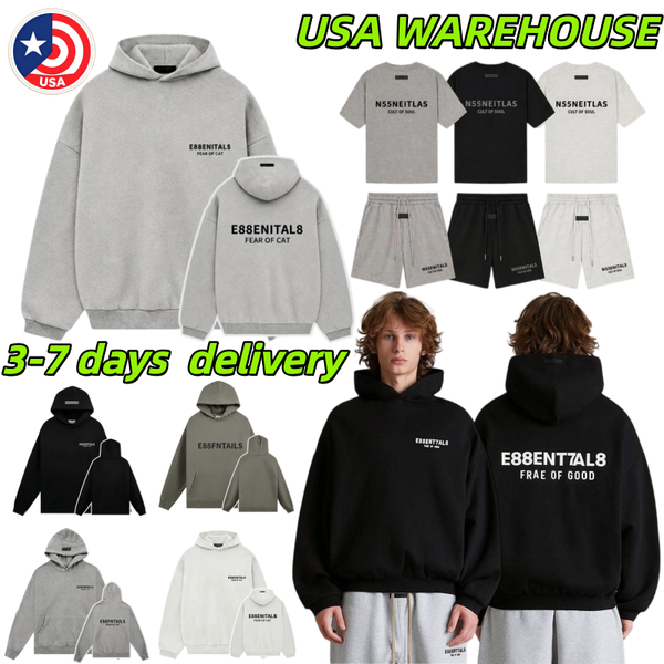 Essential Hoodie Designer Essential Tracksuit Hoodies Silicone Monogram Print Tracksuits Shorts T Shirt Mens Designer Sweatpant High Street Daily Sweatshirt TOP - Apparel - kalmora