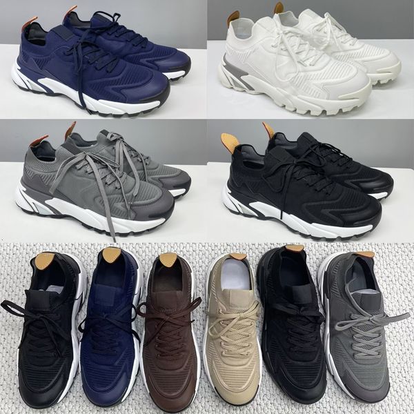 Designer Men Knit Runners Tatic Platform Sneakers Mesh Leather Breathable Trainers Outdoor Hiking Casual Men Walking Running Sports Shoes High Quality 892 - Shoes & Accessories - kalmora