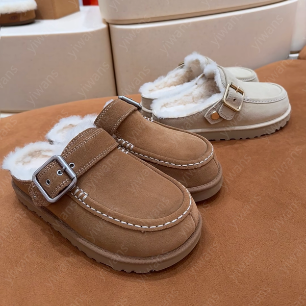 Designer Classic Ultra Mini Boots Snow Goldenstar Evelina Clogs Tasman Tazz Slippers Micro Boot Sand Platform Short Women Fur Sheepskin Leather Chestnut - Shoes & Accessories - kalmora