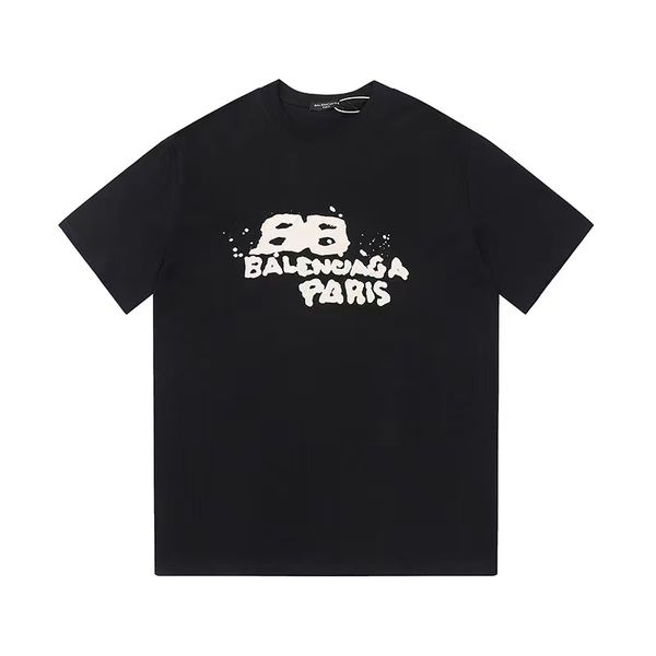 Men's T-shirt, Women's T-shirt, Designer T-shirt, High quality letter layer printed short sleeved loose casual T-shirt, 100% pure cotton men's and women's top PG - Apparel - kalmora