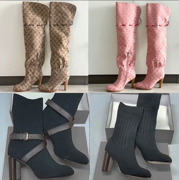 over the knee boots designer boots silhouette ankle boot heels shoes winter woman Fabric socks boots wedding party shoe big size eu43 684 50 - Shoes & Accessories - kalmora