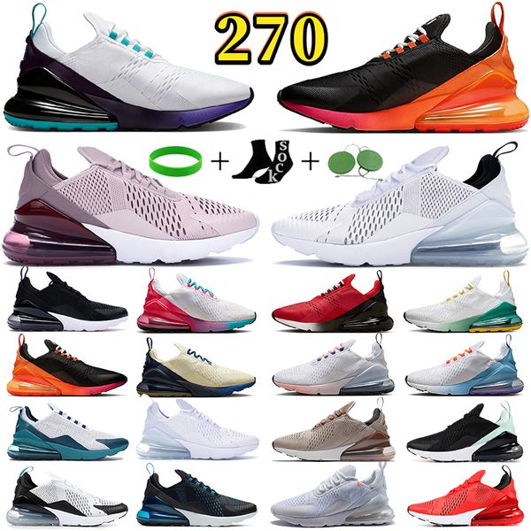 Designer shoe 270 running shoes mens 270s sneakers triple black white Houston San Francisco Core White Olive Light Bone Grape Brown red Men Womens Sport Sneakers - Shoes & Accessories - kalmora