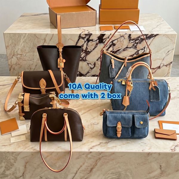 Luxury Hobo Bags For Women Designer Large Capacity Tote Handbags Classic Leather Shoulder Purses With Removable Pouch Fashion Travel Bag With Box Womans Purse PRPU - Bags, Luggage & Accessories - kalmora