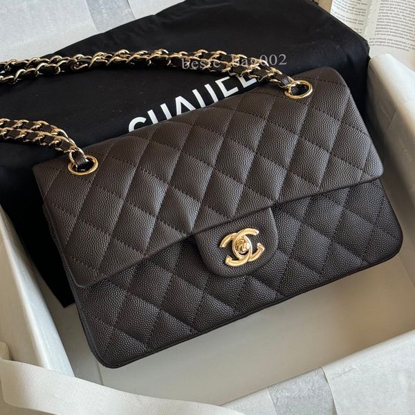 10A Caviar cf Classic Designer bags Shoulder Bag Sheepskin Women's Crossbody Bags Diamond Pattern Metal Chain Doube C Letters Flap Closure Handbag 25 bag tote bag 01 - Bags, Luggage & Accessories - kalmora