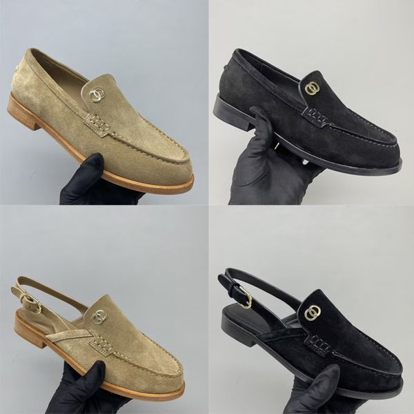Designer Women High Quality Loafers Formal Shoes Ballet Flats Round Toe Women Dress Shoes Women Slingback Sandals 1044 - Shoes & Accessories - kalmora