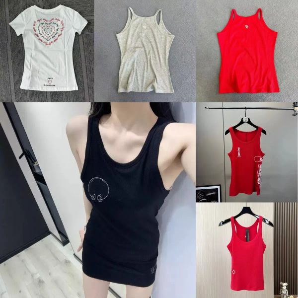 Designer Tanks Women Tank Tops Luxury Vest Sleeveless Cotton Fashion Knitted Camisole Tees Women's Sleeveless Vests - Apparel - kalmora