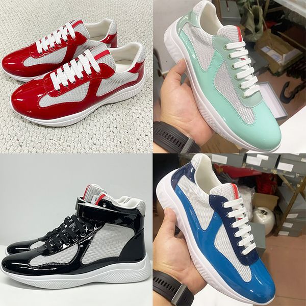 Plus Size EU49 Americas Cup Sneakers 2026 New Colours Designer Casual Sport Shoes Men Women Trainers Patent Leather Mesh Shoes Lace-Up Outdoor Shoes 53 - Shoes & Accessories - kalmora
