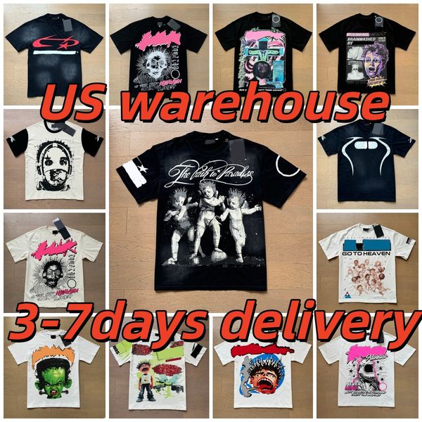 High quality designer graphic shirt Mens short sleeve designer with NFC scan new womens wash street loose round neck casuas High Streets Trendl mens shirts - Apparel - kalmora