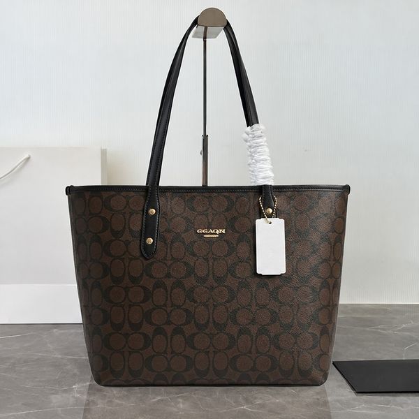 Designer Bag Shoulder Bag Luxury Bag Handbag New Styles Brown Large Capacity Canvas Tote Bag Underarm Bag Handbag High-Quality Classic Women's Leather Crossbody Bag - Bags, Luggage & Accessories - kalmora