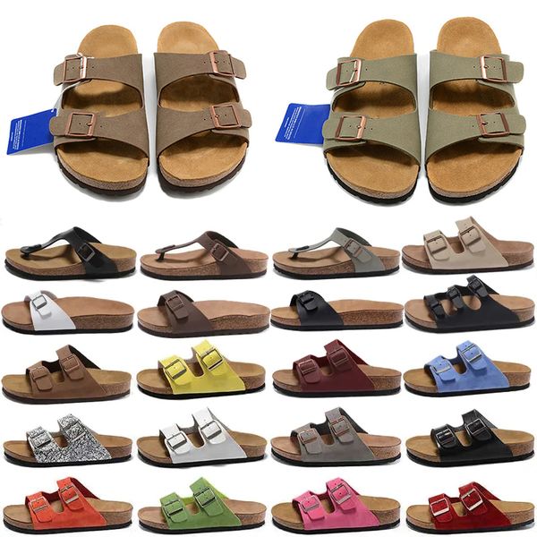 Clog Slippers Designer Clogs Sandals Summer Womens Mens Cork Slides Suede Leather Pantoufle Flip Flops Casual Scuffs Beach Shoes Size 35-46 - Shoes & Accessories - kalmora