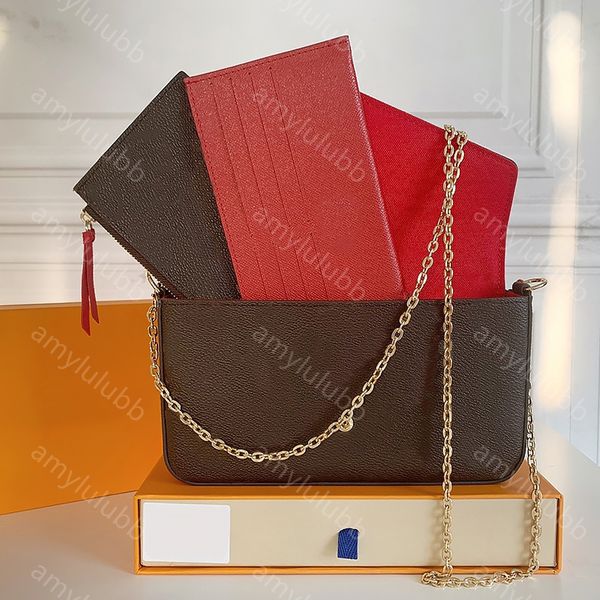Luxury Handbags Pochette Felicie bag Shoulder Bags multi pochette designer cross body women card holder messenger bag lady purse simple fashion wallet chain flap - Bags, Luggage & Accessories - kalmora
