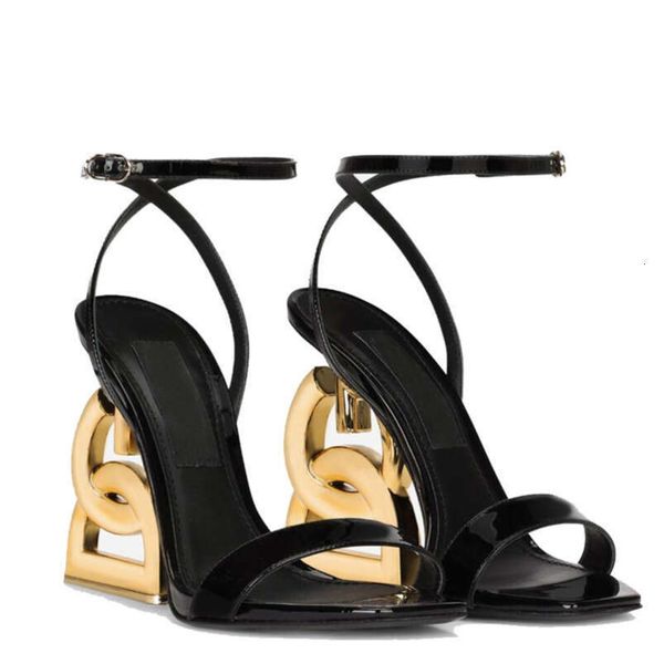 top Designer Dress Shoes High Heels Famous Brand Women Patent Leather Sandals Shoes Red Black White Party Wedding Lady Walking Shoe EU35-42 - Shoes & Accessories - kalmora