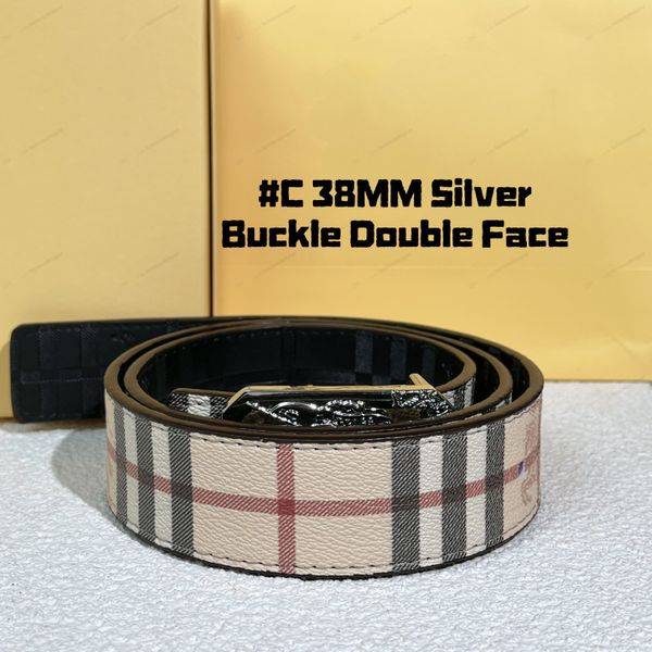 Designer belt belts for men designer belt men ceinture women genuine leather belt High Quality letter smooth buckle men belt golden buckle belts with box mens belt - Fashion Accessories - kalmora