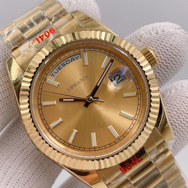 Jason Store U1 Rolesor Factory ST9 Watch Bark Finish President Automatic Movement 40MM Men Watch Watches 904L Stainless Steel Bracelet Mens Wristwatches - Watches - kalmora