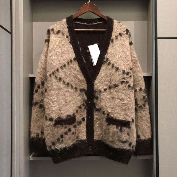 Womens Cardigan Sweaters Designer Wool Sweater Winter Warm Knits Shirts Long Sleeves Woman Classic Sweatshirt Tops Embroidery Shirt S-XL - Apparel - kalmora