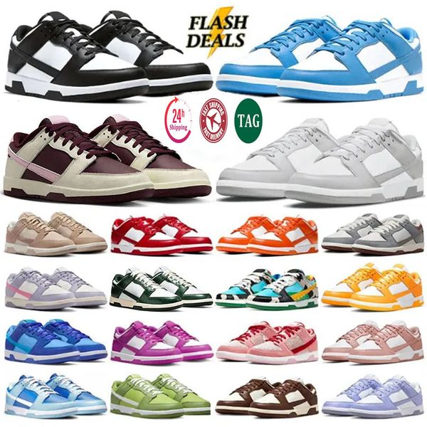 Designer Shoes Men Women Casual Running Shoes Flat Sneakers Panda Triple White Black Orange Pink University Blue Red Green Red Hiking Outdoor Mens Sports Trainers - Shoes & Accessories - kalmora
